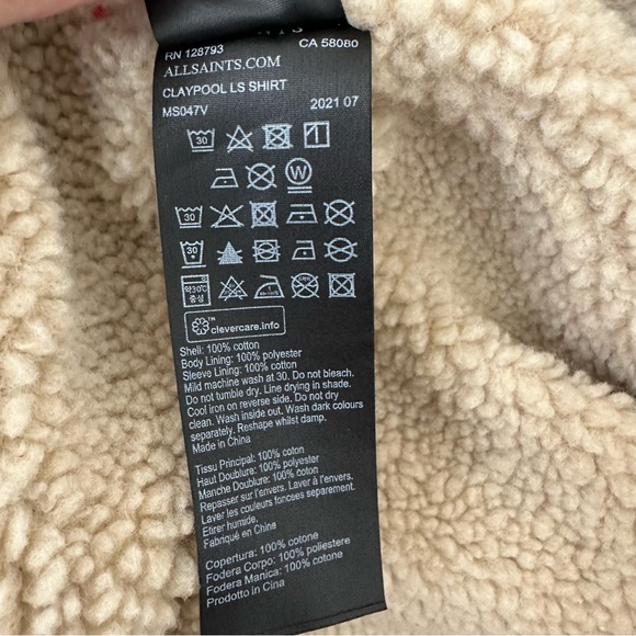 ALL SAINTS RED PLAID JACKET - Picture 8 of 9